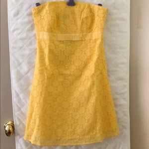 Blanco strapless summer dress